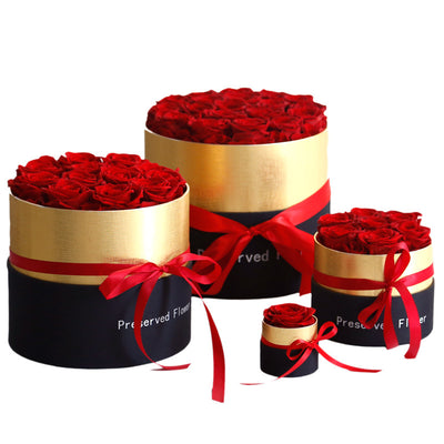 Caja de Regalo Navideña con Rosas Preservadas Hug Bucket - Image 32
