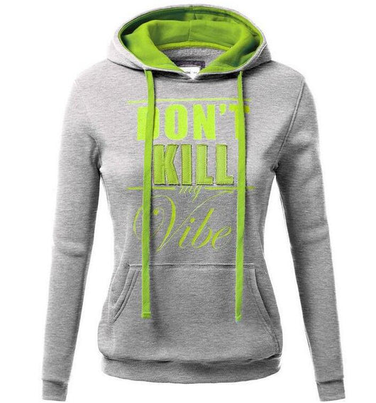 Sudadera con Capucha Ajustada Letter Blood para Mujer - Image 10