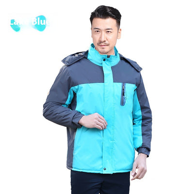 Chaqueta de Trabajo Acolchada Impermeable con Capucha para Invierno - Image 5