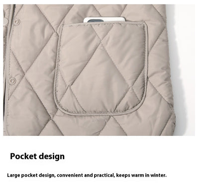 Chaqueta Acolchada Suelta de Algodón para Mujer - Diseño Ligero y Moderno - Image 25
