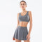Conjunto Deportivo Yoga Mujer: Sostén Fitness y Falda Cintura Alta