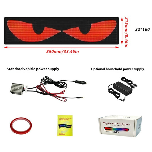 Pantalla LED Flexible para Parabrisas Dinámico con Adhesivos Luminosos - Image 5