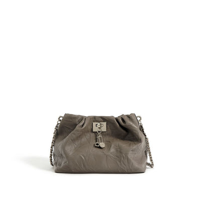 Bolso Nube de Cuero con Cierre Retro - Elegancia y Temperamento de Alto Grado - Image 7