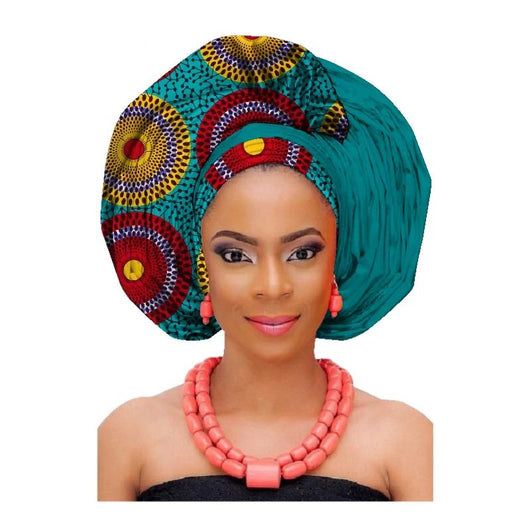 Turbante de Algodón con Estampado Africano - Image 8