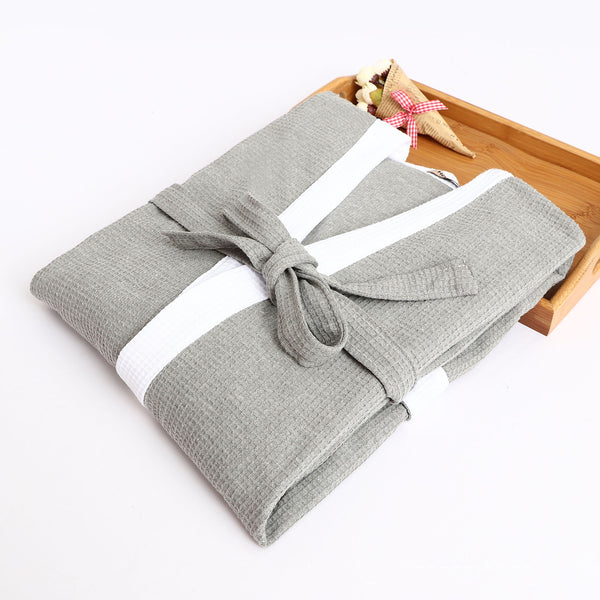 Bata de Algodón Texturizado para Hombre