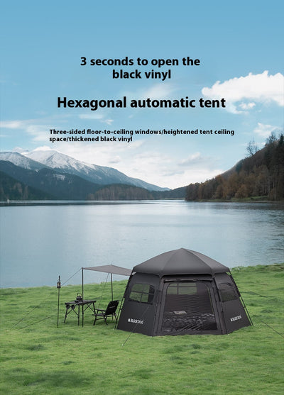 Tienda de Campaña Hexagonal Automática de Apertura Rápida - Image 7