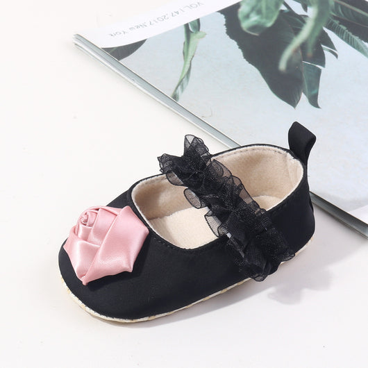 Zapatos Occidentales para Niña con Suela Suave y Detalles de Seda Imitada - Image 12