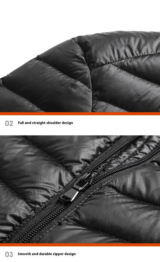 Chaqueta Ligera de Algodón con Capucha para Hombre - Image 14