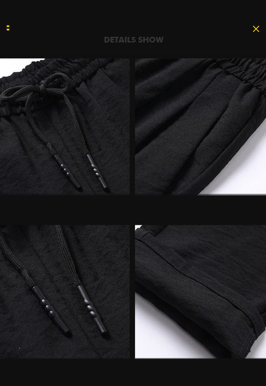 Pantalones de Chándal Ancho con Cordón de Nueve Puntos - Image 13