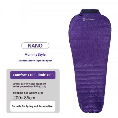 Bolsa de Dormir Ultraligera de Plumón para Camping - Image 10