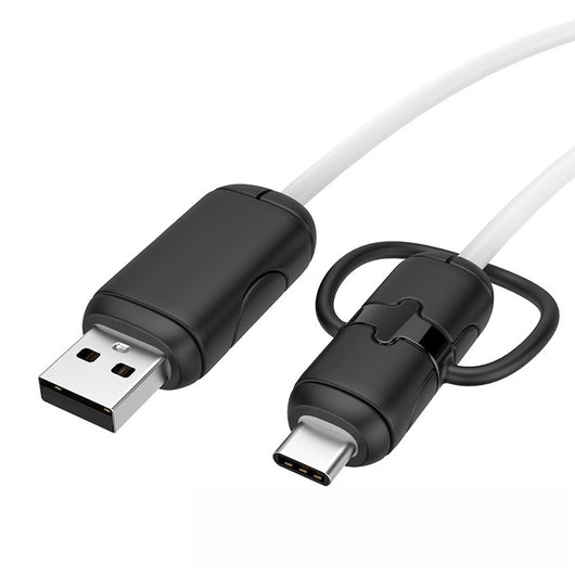 Cable de Datos Multiespecificación con Funda Protectora de Silicona y Correa de Almacenamiento - Image 3