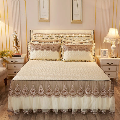 Cubrecama Acolchado de Encaje Premium para Cama Matrimonial 1.8m - Image 19
