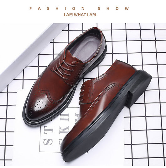 Zapatos de Cuero Oxford Estilo Británico para Hombre - Elegancia Profesional - Image 16