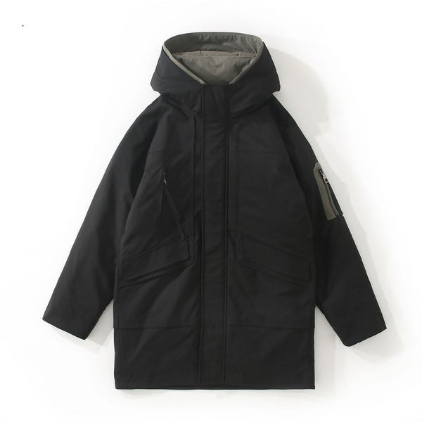 Chaqueta Acolchada de Plumón de Pato para Hombre - Calidez y Confort