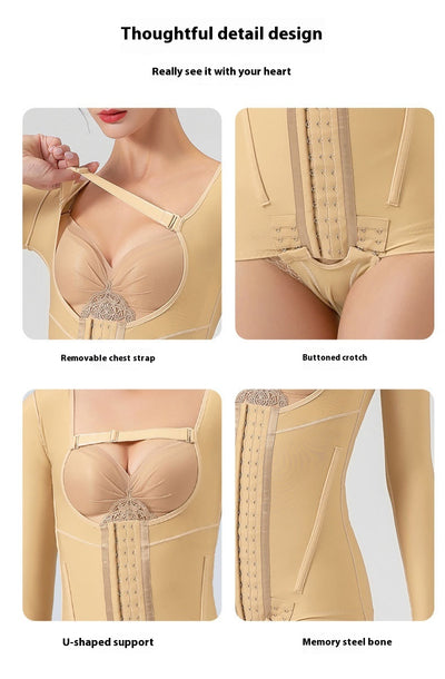 Enterizo Reductora de Manga Larga con Compresión Fuerte para Brazos, Espalda y Glúteos - Image 10