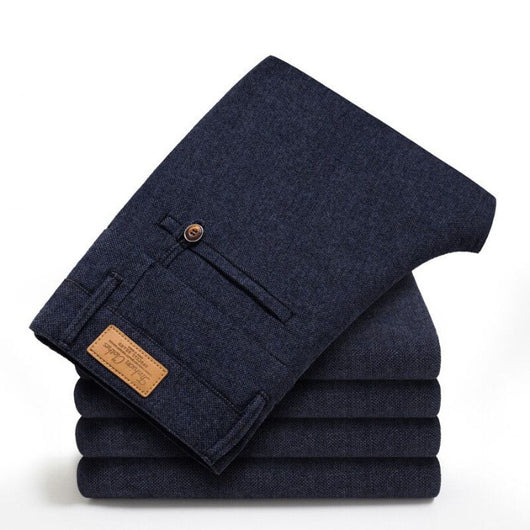 Pantalones de Vestir Rectos para Hombre - Comodidad Profesional - Image 8