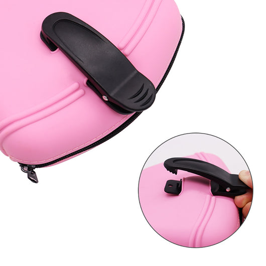 Light blue silicone pet treat pouch with a pop-it fidget design and black zipper closure. - Image 7