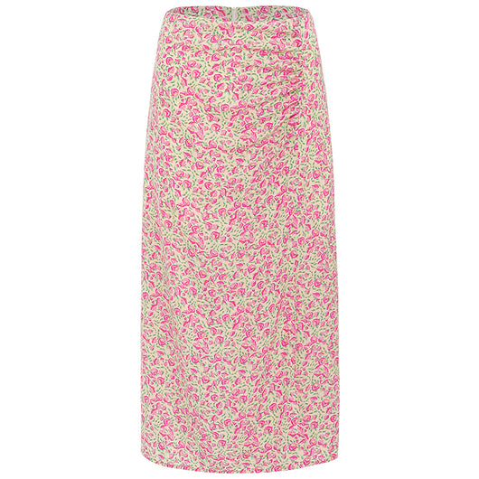 Vestido Vintage Floral Francés con Abertura y Tirantes - Image 3