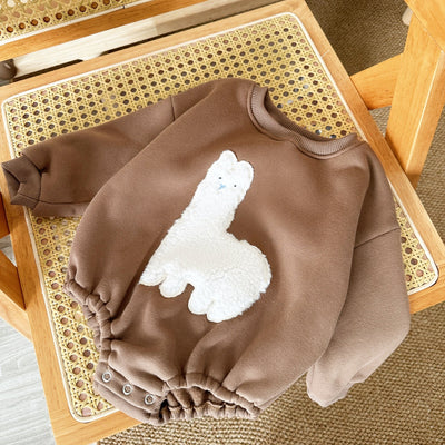 Enterizo Corto de Terciopelo con Cuello Redondo y Bordado de Alpaca - Image 7