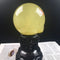 Esfera de Topacio Natural del Mar de China Oriental con Base - Ornamento Decorativo