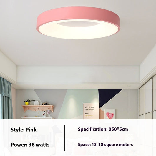 Lámpara de Techo LED Minimalista Redonda Macaron con Protección Ocular - Image 23