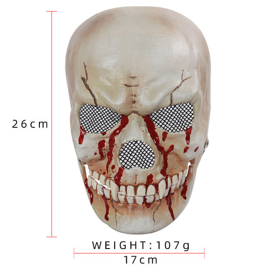 Máscara Cráneo Halloween con Mandíbula Móvil Realista - Image 3