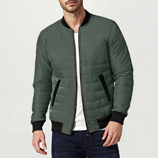 Chaqueta Acolchada de Cuello Alto en Algodón - Estilo Universitario - Image 18