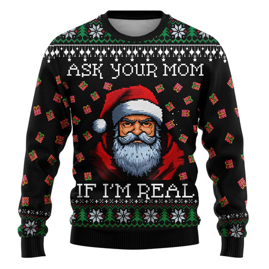 Suéter Navideño Feo Impreso en 3D para Hombre - Image 9