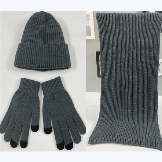 Conjunto de Abrigo Tricotado: Bufanda, Gorro y Guantes - Image 10