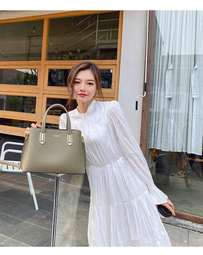 Bolso Mensajero de Cuero Negro para Mujer - Gran Capacidad - Image 18