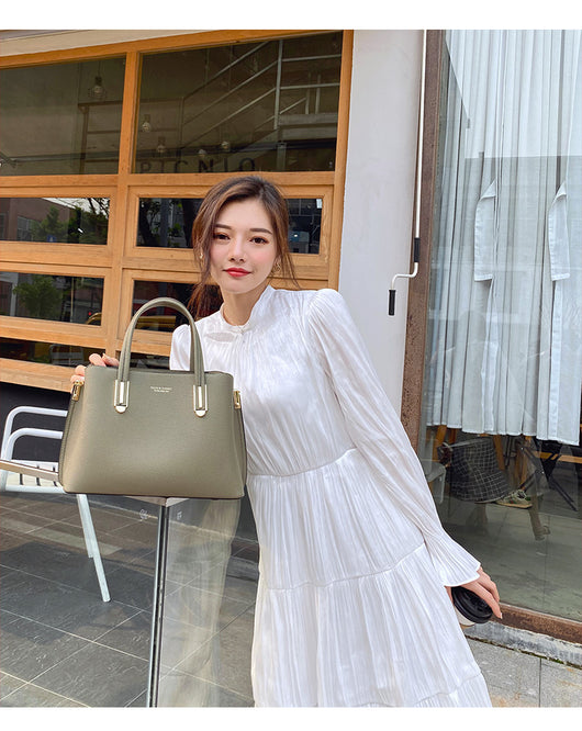 Bolso Mensajero de Cuero Negro para Mujer - Gran Capacidad - Image 18