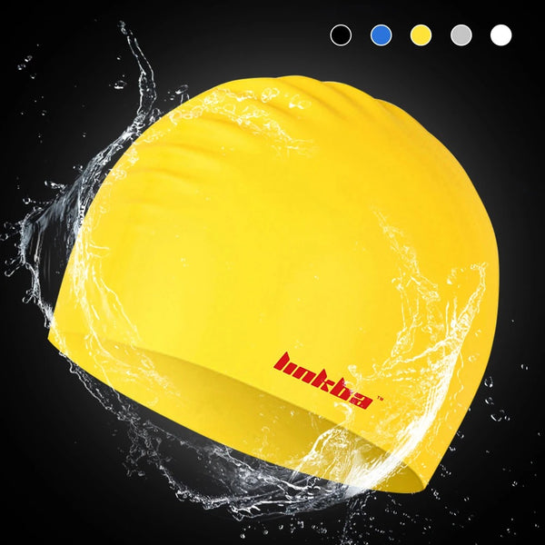 Gorro de Natación Profesional Impermeable con Protectores Auditivos de Silicona