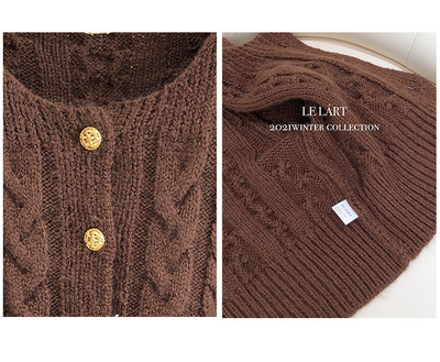 Cardigan Tejido de Color Liso para Mujer - Image 12