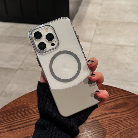 Funda Magnética Transparente con Cierre Superior e Inferior - Protección Dual de Dos Colores