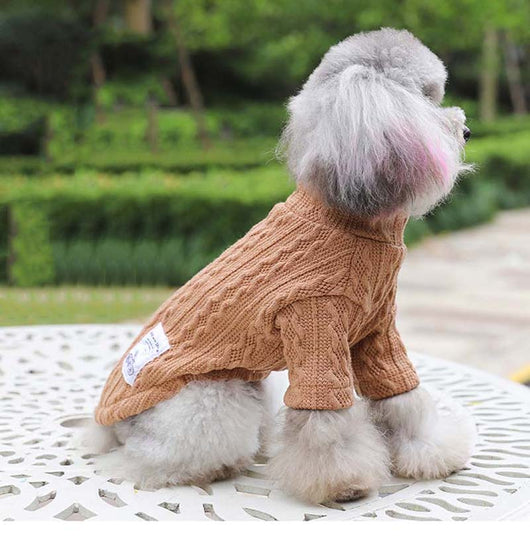Suéter Tejido para Perro - Colores Puros Otoño Invierno - Image 23
