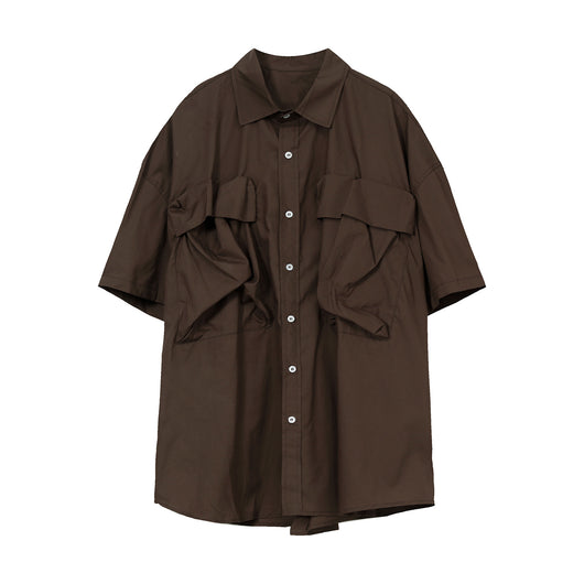 Camisa Holgada de Verano para Hombre - Estilo Retro Workwear Relajado - Image 4