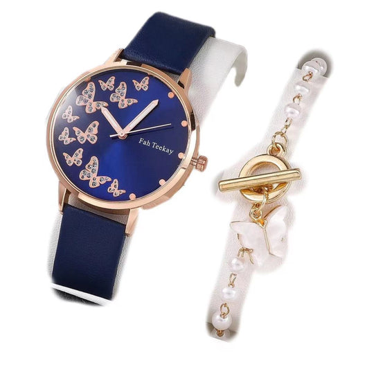 Reloj de Pulsera Dama Elegancia Temperamento con Banda Ajustable y Diamantes Mariposa - Image 25