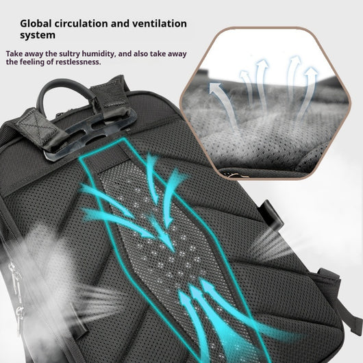 Mochila Ejecutiva Multifuncional para Hombre con Descarga de Peso - Image 3