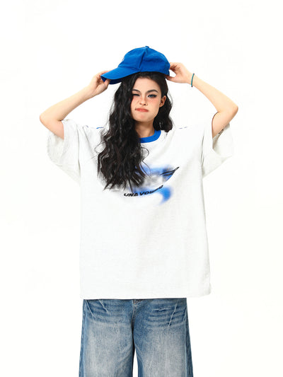 Playera Retro Patchwork Contraste de Colores para Mujer - Image 15