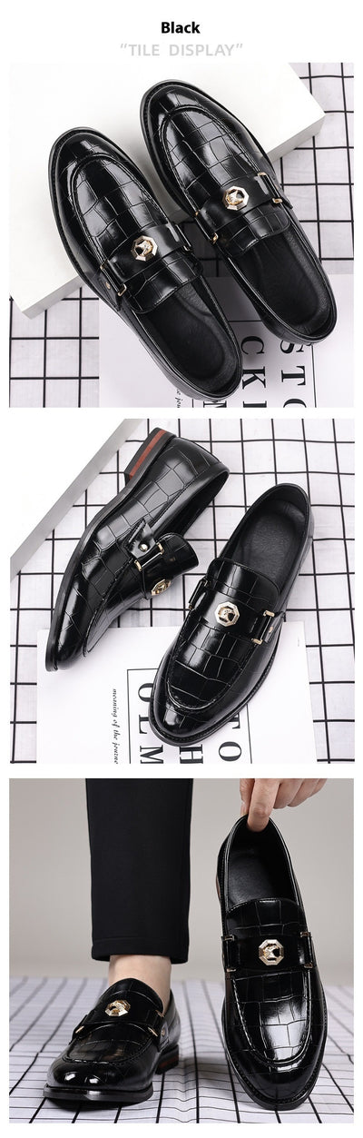 Mocasines Casuales Cuadrados Talla Grande para Hombre - Image 11