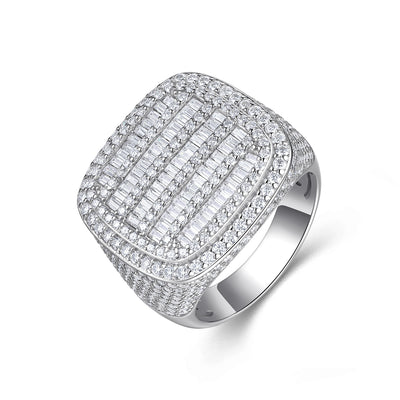 Anillo de Plata S925 con Moissanita Premium - Joyería de Lujo Moderno - Image 14