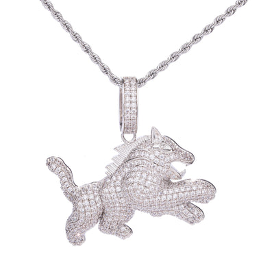 Collar Hip Hop para Hombre con Dije de Leopardo y Circonitas - Image 14
