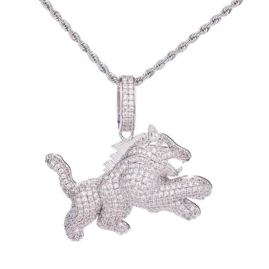 Collar Hip Hop para Hombre con Dije de Leopardo y Circonitas - Image 14
