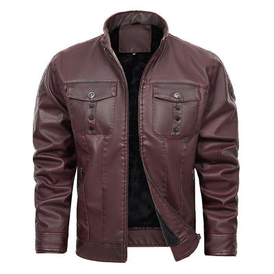 Chaqueta de Cuero PU para Hombre - Primavera y Otoño - Image 4