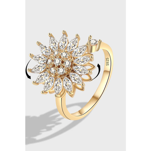 Anillo Giratorio de Plata de Ley S925 para Mujer