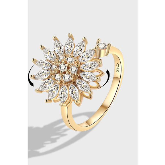 Anillo Giratorio de Plata de Ley S925 para Mujer