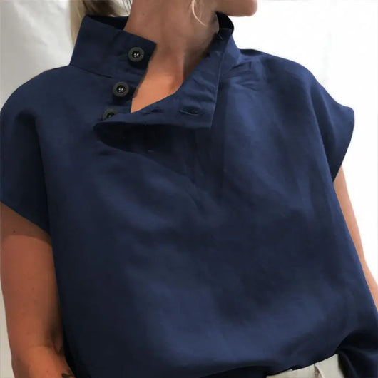 Camisa Suelta Casual de Manga Corta - Image 10