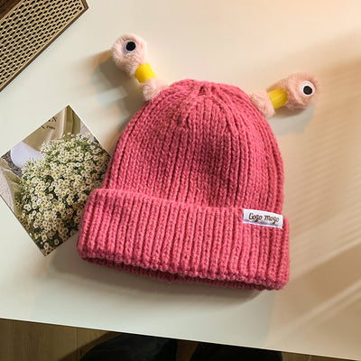 Gorro Tejido de Rana Divertida para Mujer - Image 2
