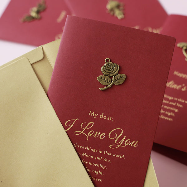 Tarjeta de Agradecimiento Vintage con Papel Especial y Detalles Dorados DIY