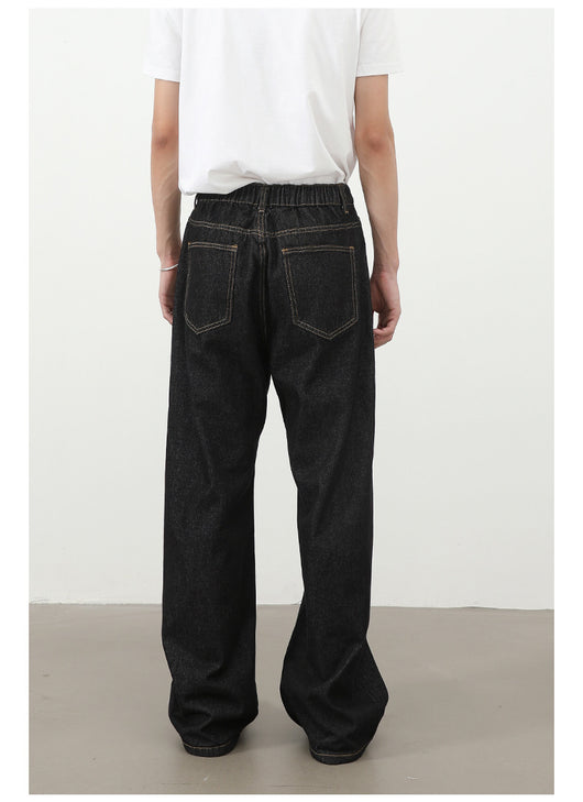 Jeans Retro Holgados con Cintura Elástica Estilo Coreano para Hombre - Image 37